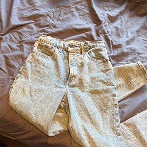 A&F Ultra High Rise Straight Leg Jeans